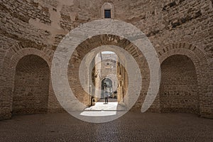 Vestibule in the Diocletian`s Palace, Split, Croatia