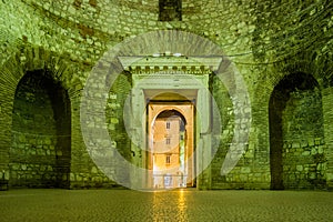 Vestibule.Palace of the Emperor Diocletian.Split. Croatia