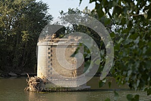 Vestige of the disappeared Gallur to Sadaba railway line  Aragon