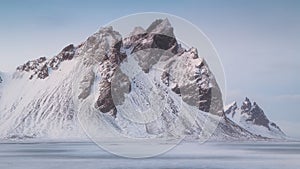 Vestrahorn and Brunnhorn mountains from Stokksnes