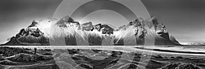 Vestrahorn mountain range and Stokksnes beach