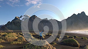 Vestrahorn mountain and Stokksnes beach