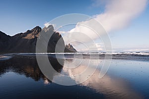 Vestrahorn mountain and Stokksnes, Iceland