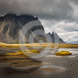 Vestrahorn mountain on Stokksnes in Iceland