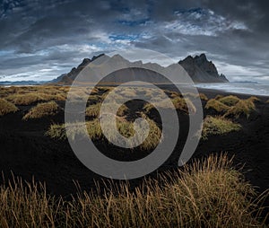 Vestrahorn mountain at Stokksnes in Iceland