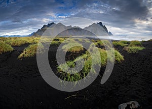 Vestrahorn mountain at Stokksnes in Iceland