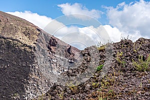 vesuv mountain crater view, neapel, italy