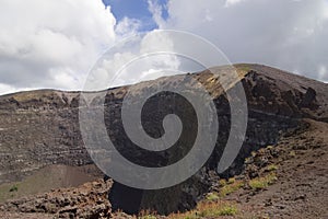 Vesuvius volcano crater