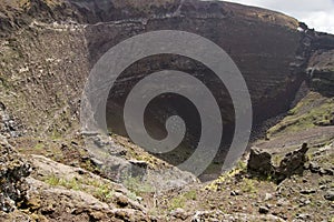 Vesuvius volcano crater