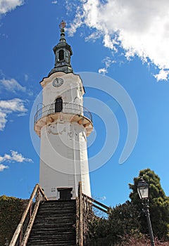 VeszprÃ©m Fire Tower in the Noon Sun Hungary