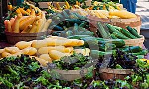 Vetable stand in farmer market