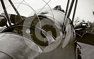 Veteran airplane cockpit