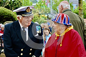 Veteran Naval Officer at Liberation Day 9th May St. Helier Jersey