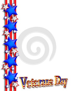 Veterans Day Background 3D