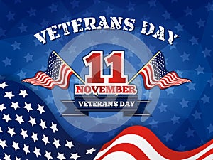 Veterans Day Badge and Background photo