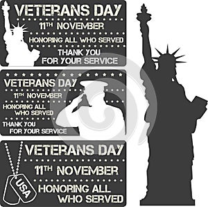 Veterans day sign