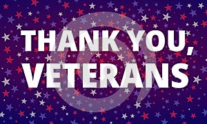 Veterans Day - Thank You, Veterans greeting card
