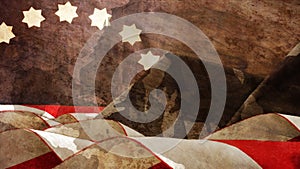 Veterans Day. Usa Chart Flag Waves Mimetic photo