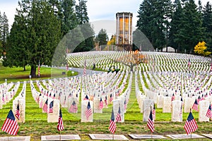 Veterans Memorial Cemetery with Chimes Tower