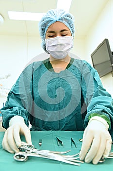 Veterinarian doctor in operation room