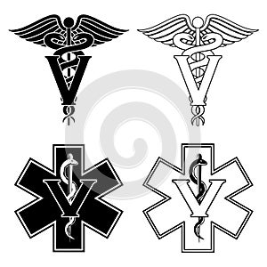 Veterinarian Medical Symbols photo
