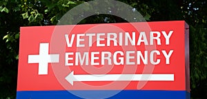 Veterinary Emergency Room Sign