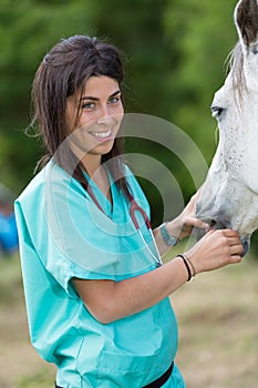 Veterinary on a farm