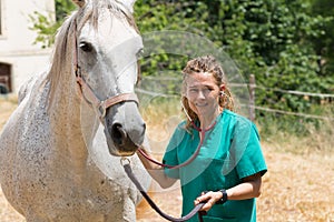 Veterinary on a farm