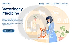 Veterinary medicine landing page