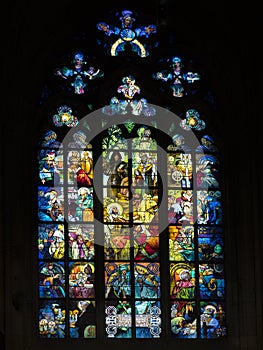 Vetrata della cattedrale di San Vito a Praga