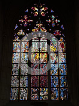 Vetrata della cattedrale di San Vito a Praga photo