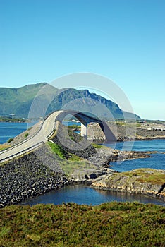 Vew at Atlantic road bridge, Norway