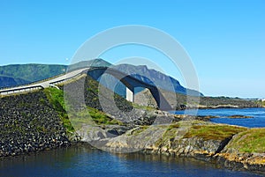 Vew at Atlantic road bridge, Norway