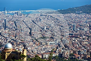 Vew of Barcelona from high point