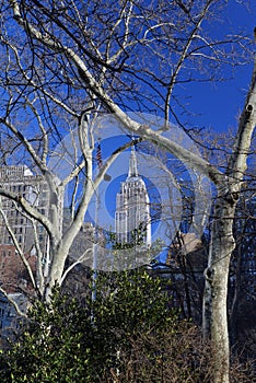 View of the Empire State Building. New York City, NY, USA