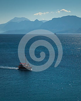 Vew to the sea from Antalya