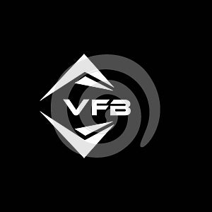 VFB abstract technology logo design on Black background. VFB creative initials letter logo concept