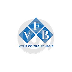 VFB letter logo design on WHITE background. VFB creative initials letter logo concept. VFB letter design