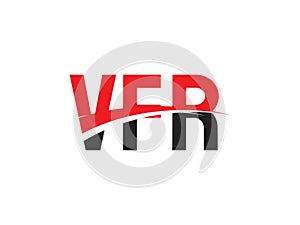 VFR Letter Initial Logo Design Vector Illustration