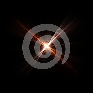 VFX Glow lighting effect star burst, flash energy ray. Creative design template