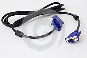 VGA cable on white