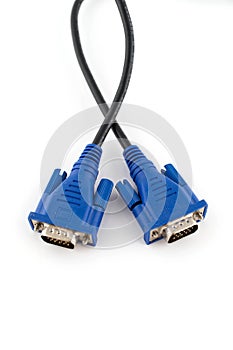 VGA cable on white