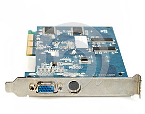 VGA computer graphic card isolated
