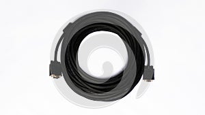 VGA Display cable on white background