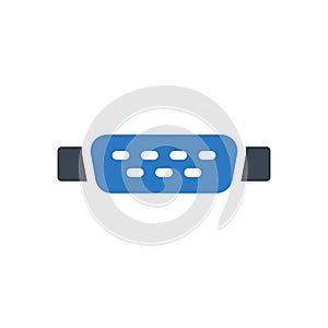 Vga vector glyph colour icon