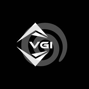 VGI abstract technology logo design on Black background. VGI creative initials letter logo concept