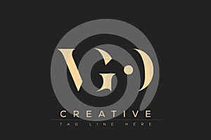 VGO abstract letter logo design