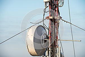 VHF band antennas on the mobile telecommunications technology ne