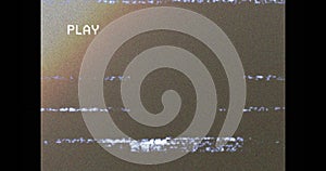 Vhs glitch effect against clouds in the sky