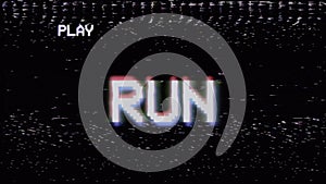 VHS screen stylish run